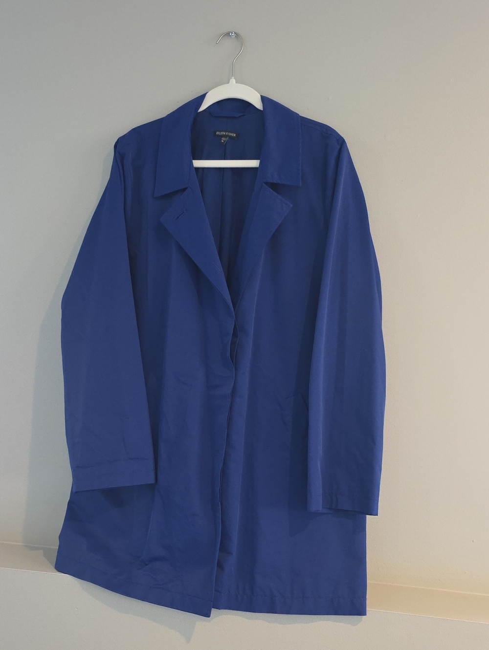 Eileen Fisher Royal Blue Trench Coat